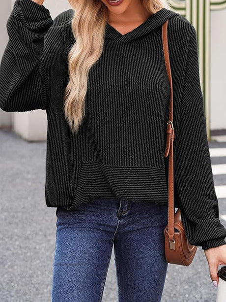 Charmo Women's Stripled Printed Hoodies Long Sleeve Fall Pullover Sweatshirts