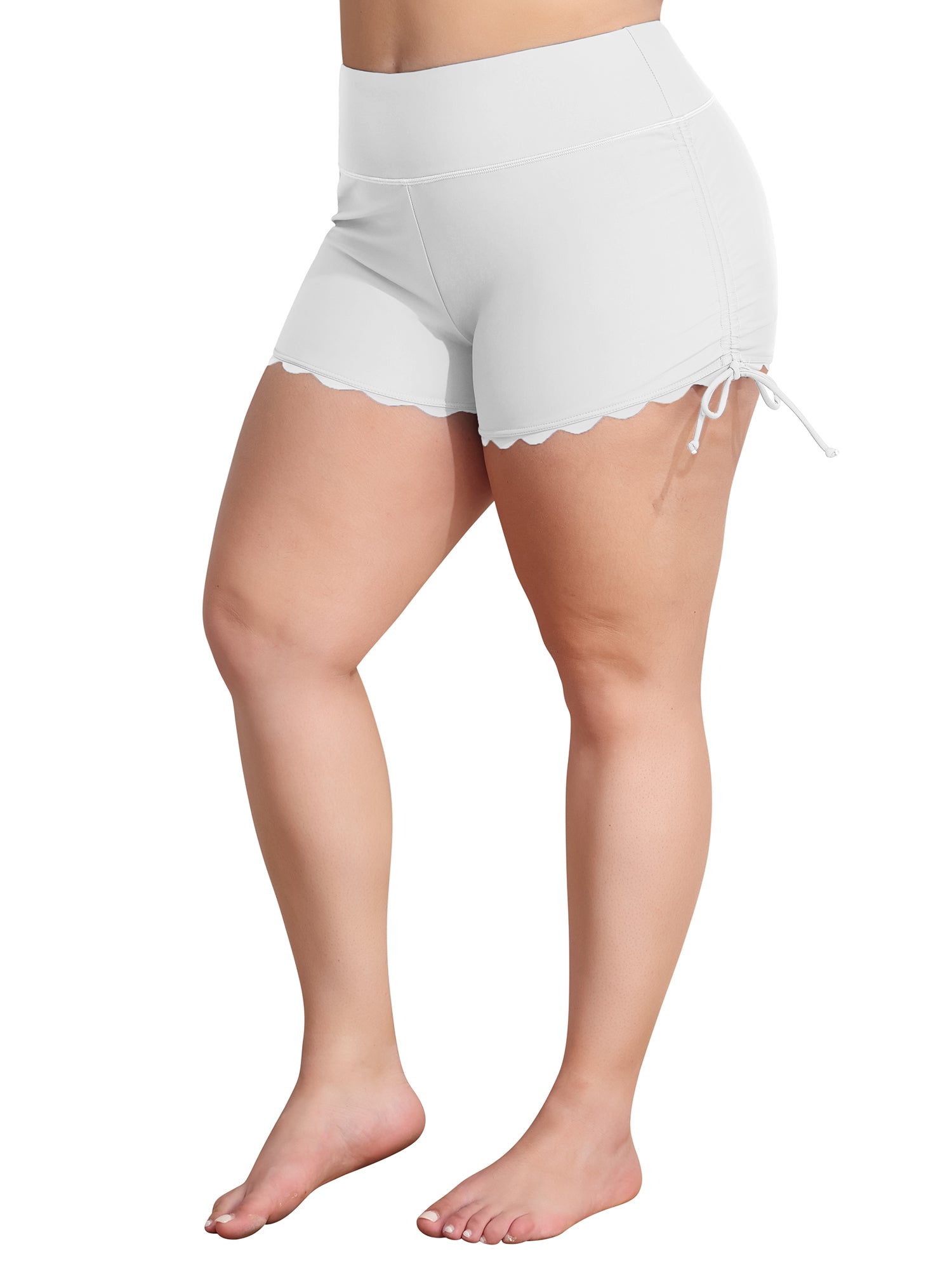 CharCharmoWomens Plus Size Swim Shorts High Waisted Swimsuit Shorts Boyleg Swim Bottoms, Female