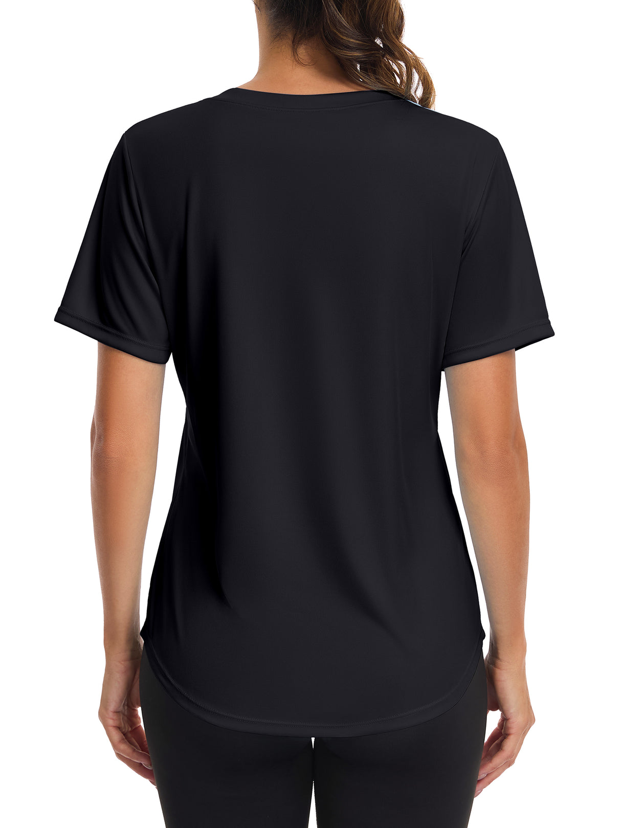 Charmo Womens Shorts Sleeve Swim Shirts UPF 50+ Sun Protection Rashiguard Hiking Runing Shirt Tops