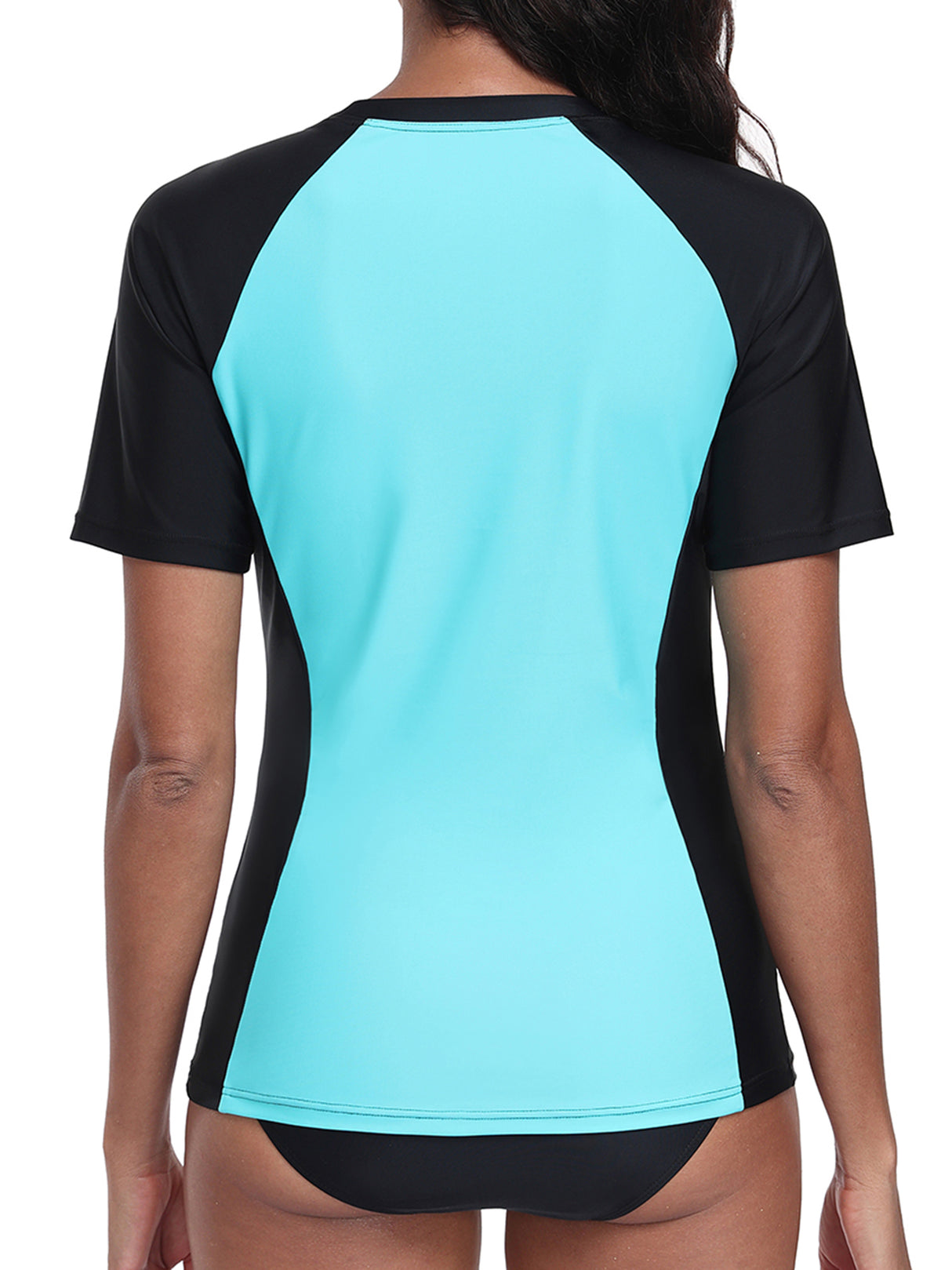 Charmo Short Sleeve Swimsuit Tops for Womens Sun Protection UPF 50+ Rash Guard Quick Dry Swim Shirts