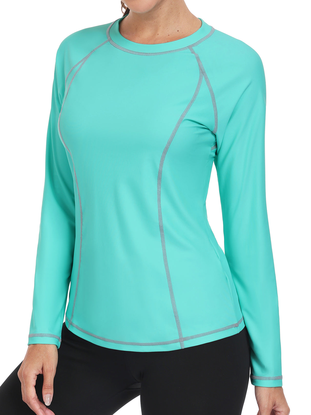 Sociala Rash Guard for Women Long Sleeve Swim Shirt Sun Protection Swimsuit Swim Top