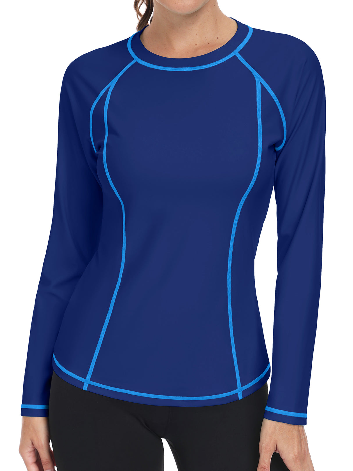 Sociala Rash Guard for Women Long Sleeve Swim Shirt Sun Protection Swimsuit Swim Top