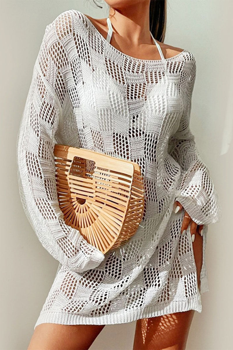 Clearance | Casual Knitted Side Split Dress Beachwear