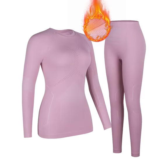 Charmo Women's Thermal Underwear Sets Super Soft Long John Set Bottom Ski Winter Warm Top & Bottom for Cold Weather