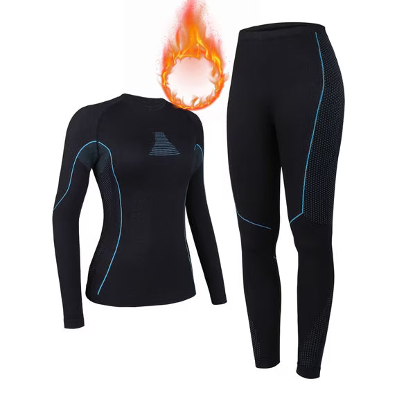 Charmo Women's Thermal Underwear Sets Super Soft Long John Set Bottom Ski Winter Warm Top & Bottom for Cold Weather