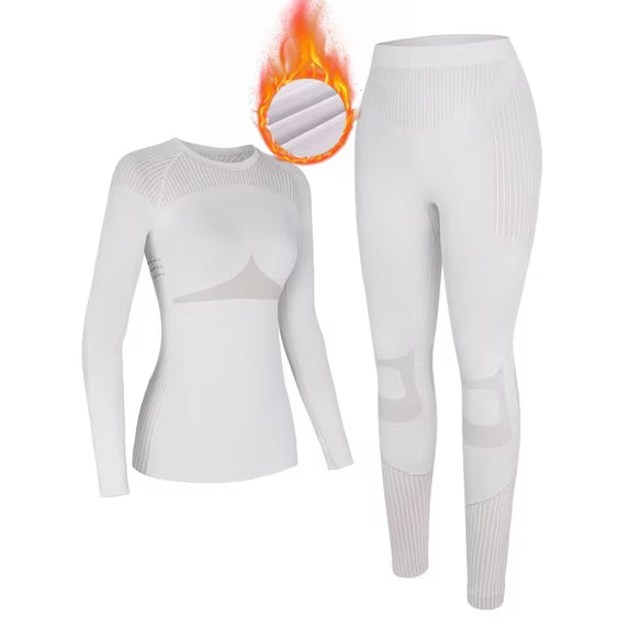 Charmo Women's Thermal Underwear Sets Super Soft Long John Set Bottom Ski Winter Warm Top & Bottom for Cold Weather