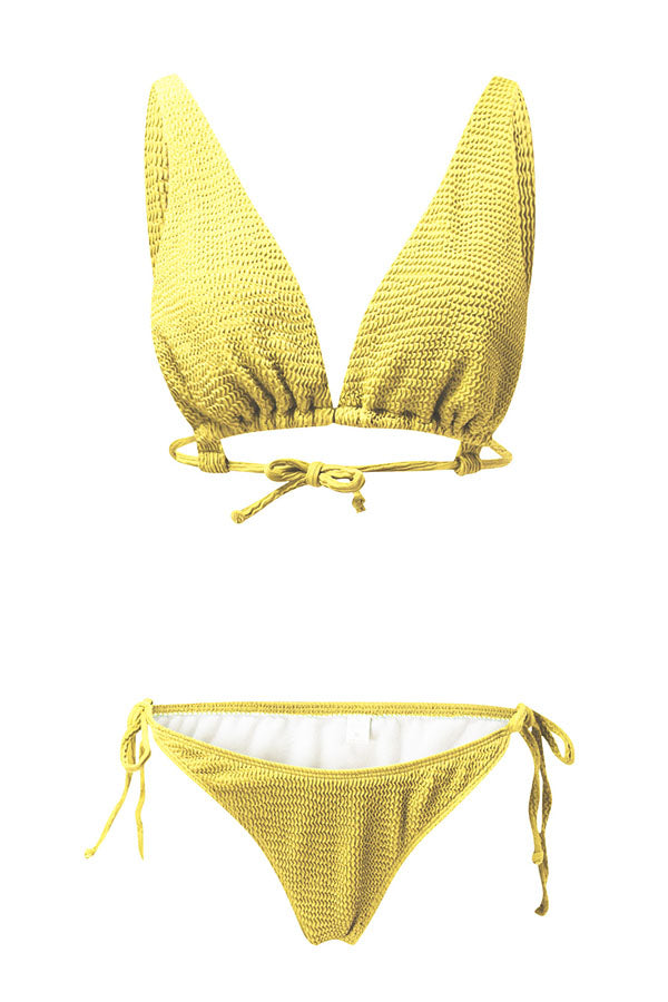 Bubble Fabric Multiway Bikini Swinsuit Set-Charmo