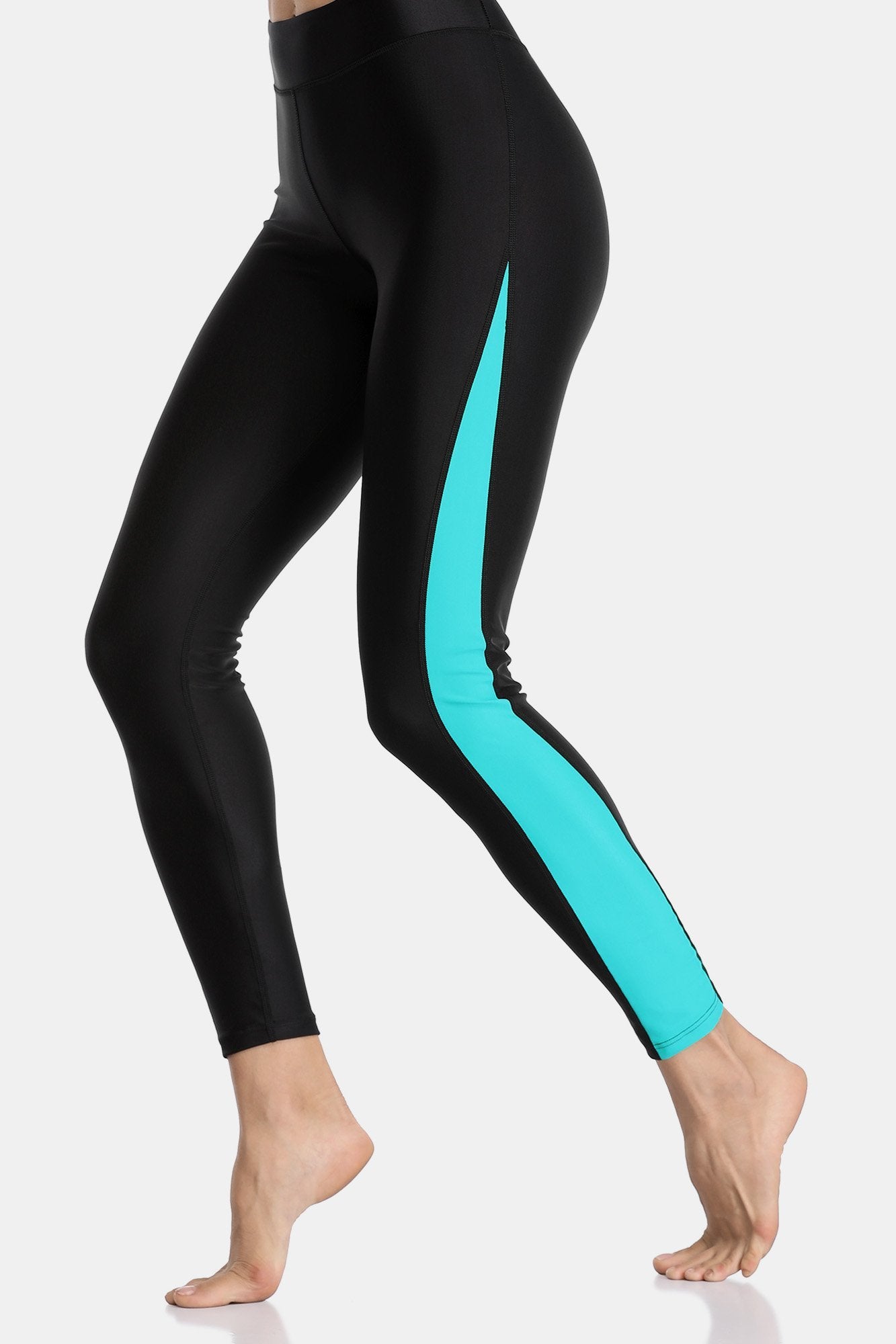 High Waist Ankle Pants Swim Tights-Charmo