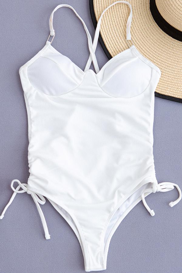 Clearance | Crisscross Back One Piece Swimsuit-Charmo