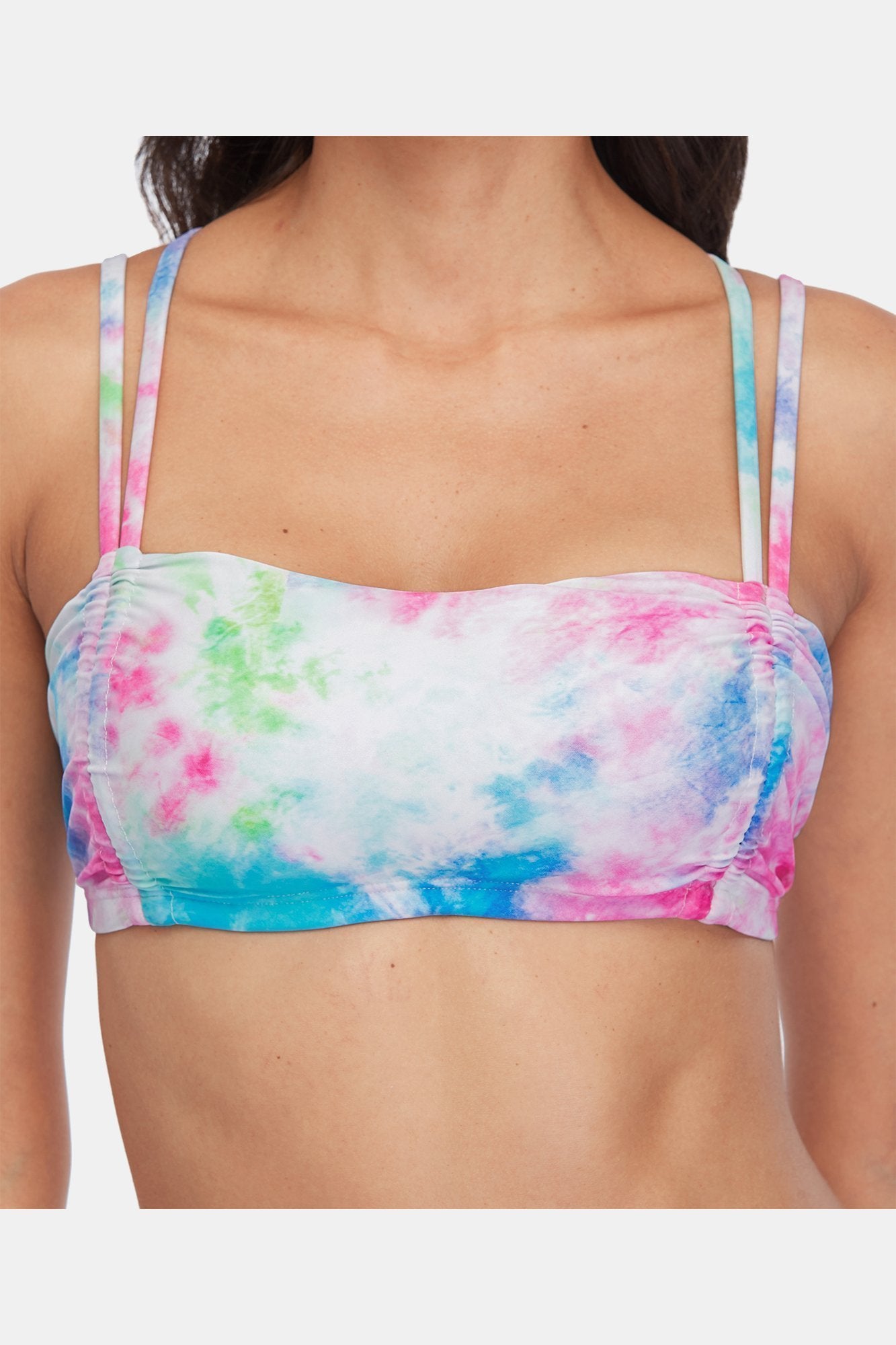 Tie Dye Lace Up Bikini-Charmo