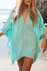 Bohemian Tunic Solid Color Cover Up