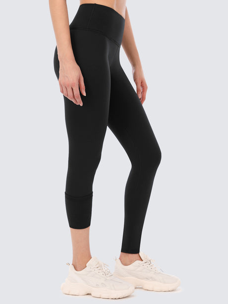 Charmo Fleece Lined Leggings Women Winter Thermal Insulated Leggings High Waist Workout Yoga Pants with Pockets