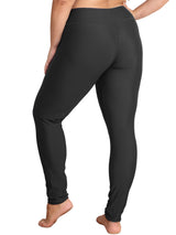 Sociala Womens Plus Size High Waisted Swim Pants Sporty Swimming Leggings UPF 50+ Swimsuit Bottoms