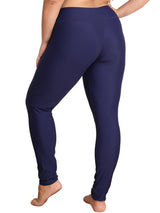 Sociala Womens Plus Size High Waisted Swim Pants Sporty Swimming Leggings UPF 50+ Swimsuit Bottoms