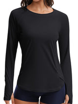 Sociala Rash Guard for Women Long Sleeve Swim Shirt Sun Protection Swimsuit Swim Top