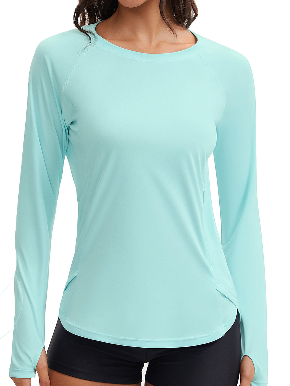 Sociala Rash Guard for Women Long Sleeve Swim Shirt Sun Protection Swimsuit Swim Top