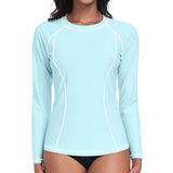 Charmo Women's Long Sleeve Swimsuit Tops Sun Protection UPF 50+ Rash Guards Hiking Runing Athletic Swim Shirts