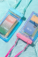 Waterproof Phone Pouch with Lanyard Clear Leakproof PVC Cell Phone Dry Bag Case Protector