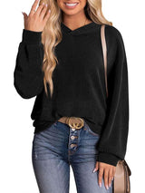 Charmo Women's Stripled Printed Hoodies Long Sleeve Fall Pullover Sweatshirts