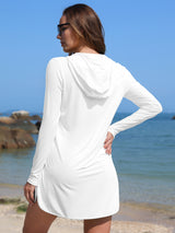 Asoul Women's Hooded UPF 50+ Rash Guard Long Sleeve UV Protection Zipper Swim Shirts Quick Dry Hiking Runing Shirts with Pockets