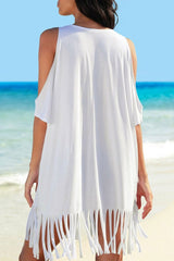 Fashion Cold Shoulder Beachwear