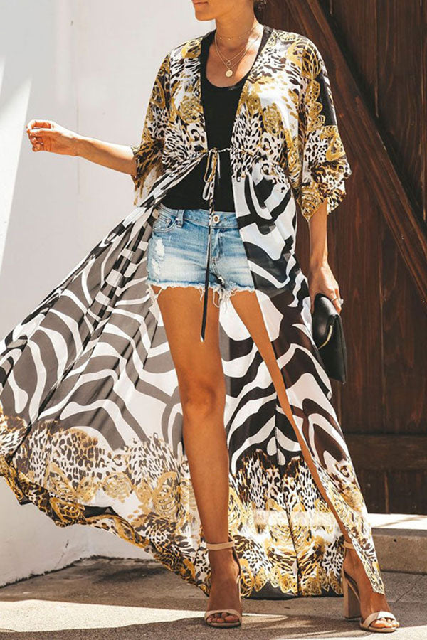 Leopard & Zebra Print On-trend Smock