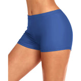 Charmo Swim Shorts for Women Stretchy Board Shorts Solid Tankini Bottoms Sport Swimsuit Bottoms