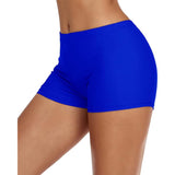 Charmo Swim Shorts for Women Stretchy Board Shorts Solid Tankini Bottoms Sport Swimsuit Bottoms