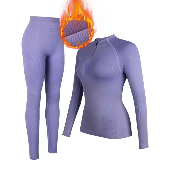 Charmo Women's Thermal Underwear Sets Super Soft Long John Set Bottom Ski Winter Warm Top & Bottom for Cold Weather