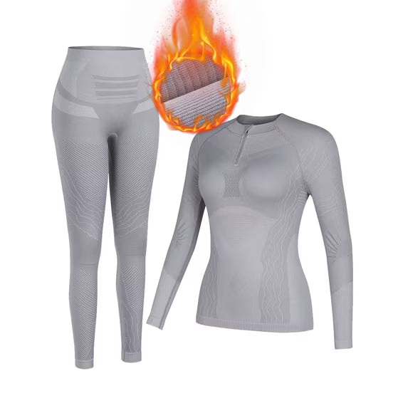Charmo Women's Thermal Underwear Sets Super Soft Long John Set Bottom Ski Winter Warm Top & Bottom for Cold Weather