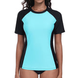 Charmo Women's Rash Guard Short Sleeve Rashguard Sun Protection Shirt UPF 50+