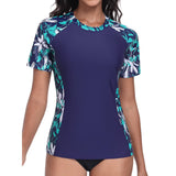Charmo Women's Rash Guard Short Sleeve Rashguard Sun Protection Shirt UPF 50+