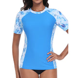 Charmo Women's Rash Guard Short Sleeve Rashguard Sun Protection Shirt UPF 50+
