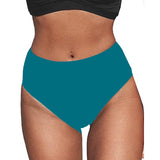 Charmo Women's Solid Bikini Bottoms Tummy Control High Waisted Tankini Swim Shorts