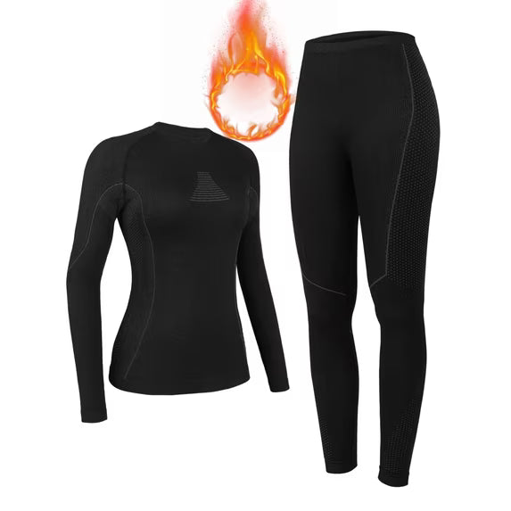 Charmo Women's Thermal Underwear Sets Super Soft Long John Set Bottom Ski Winter Warm Top & Bottom for Cold Weather