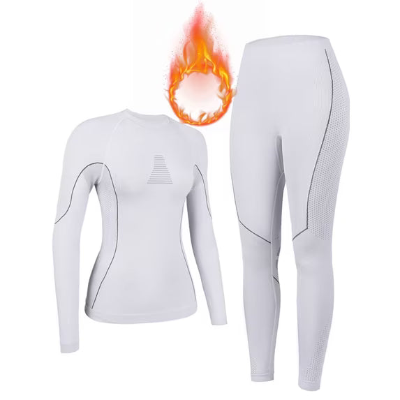 Charmo Women's Thermal Underwear Sets Super Soft Long John Set Bottom Ski Winter Warm Top & Bottom for Cold Weather