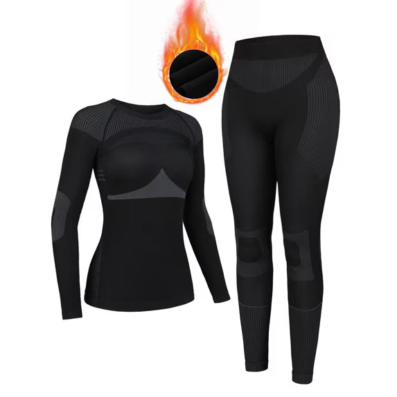 Charmo Women's Thermal Underwear Sets Super Soft Long John Set Bottom Ski Winter Warm Top & Bottom for Cold Weather