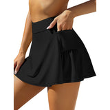 Charmo Womens Swim Skirt Bulit in Shorts Tummy Control Swimsuit Bottom with Side Pocket