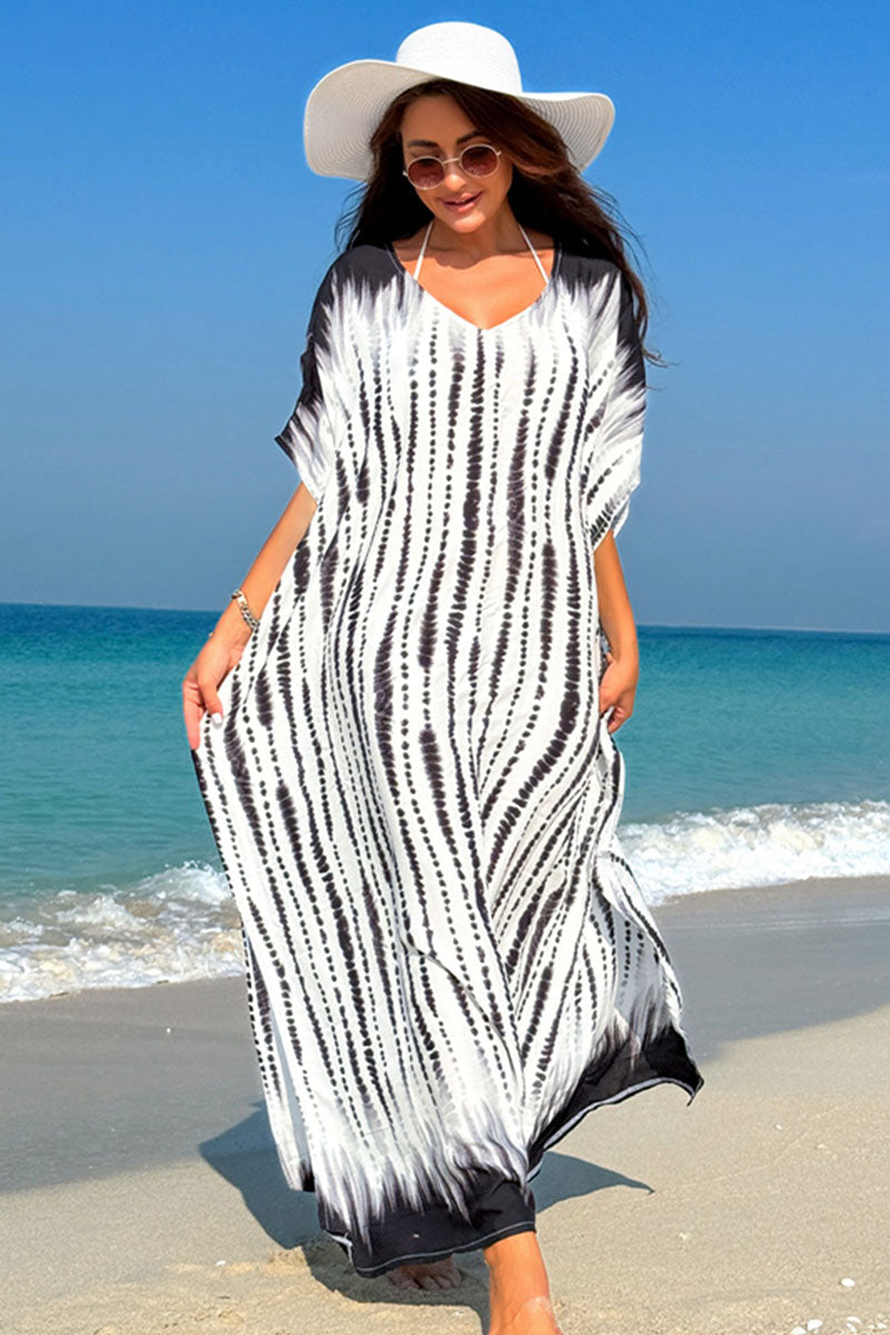 Tie Dye Classic Side Slit Tunic Beachwear