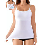 Sociala Women's Seamless Camisole Tank Tops Stretch Spaghetti Strap Camisoles Built-in Bra Basic Undershirt Tanks