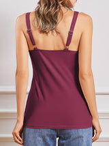 Charmo Camisole Cotton Tank Tops for Womens Bulit in Bra Basic Undershirts S-3XL