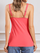 Charmo Camisole Cotton Tank Tops for Womens Bulit in Bra Basic Undershirts S-3XL