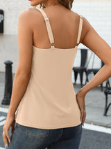 Charmo Camisole Cotton Tank Tops for Womens Bulit in Bra Basic Undershirts S-3XL