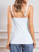 Charmo Camisole Cotton Tank Tops for Womens Bulit in Bra Basic Undershirts S-3XL