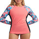 Sociala Rash Guard for Women Long Sleeve Swim Shirt Sun Protection Swimsuit Swim Top
