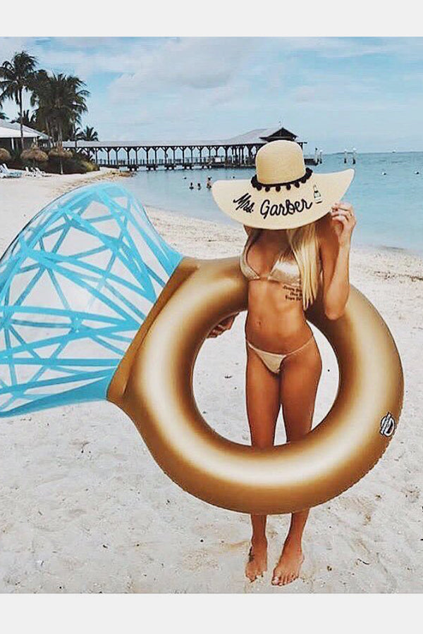 Inflatable Diamond Ring Style Summer Swimming Pool Float for Adults