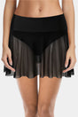 Mesh High Waisted Swim Skorts-Charmo