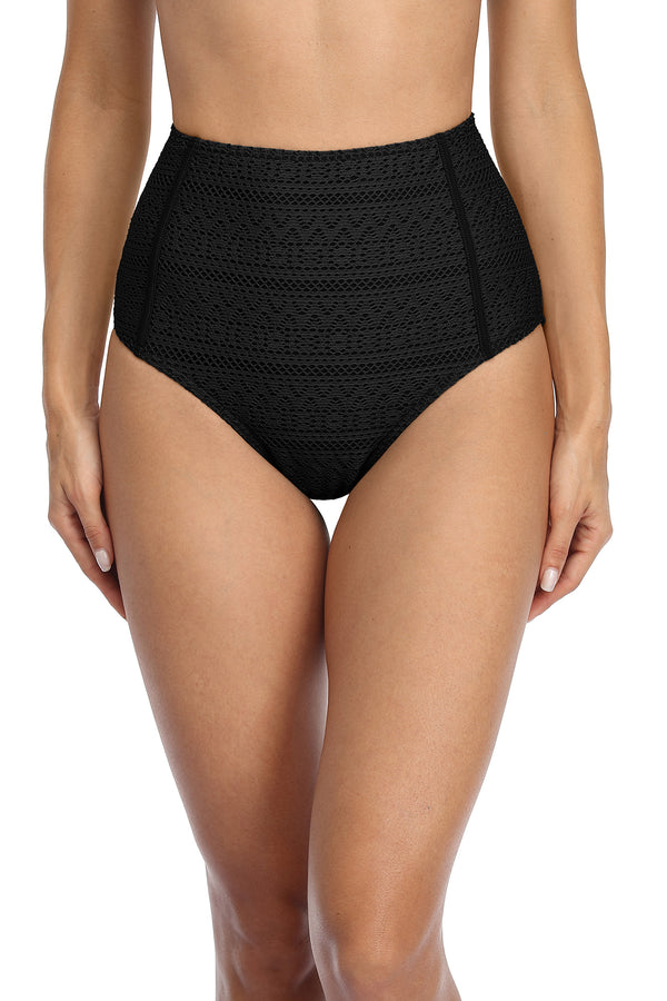 Charmo Swimsuit Bottoms for Women Tummy Control Swim Shorts Solid