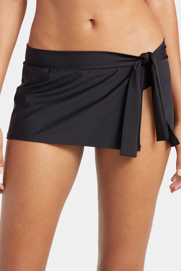 Pearl Skirted Hipster Swim Shorts-Charmo