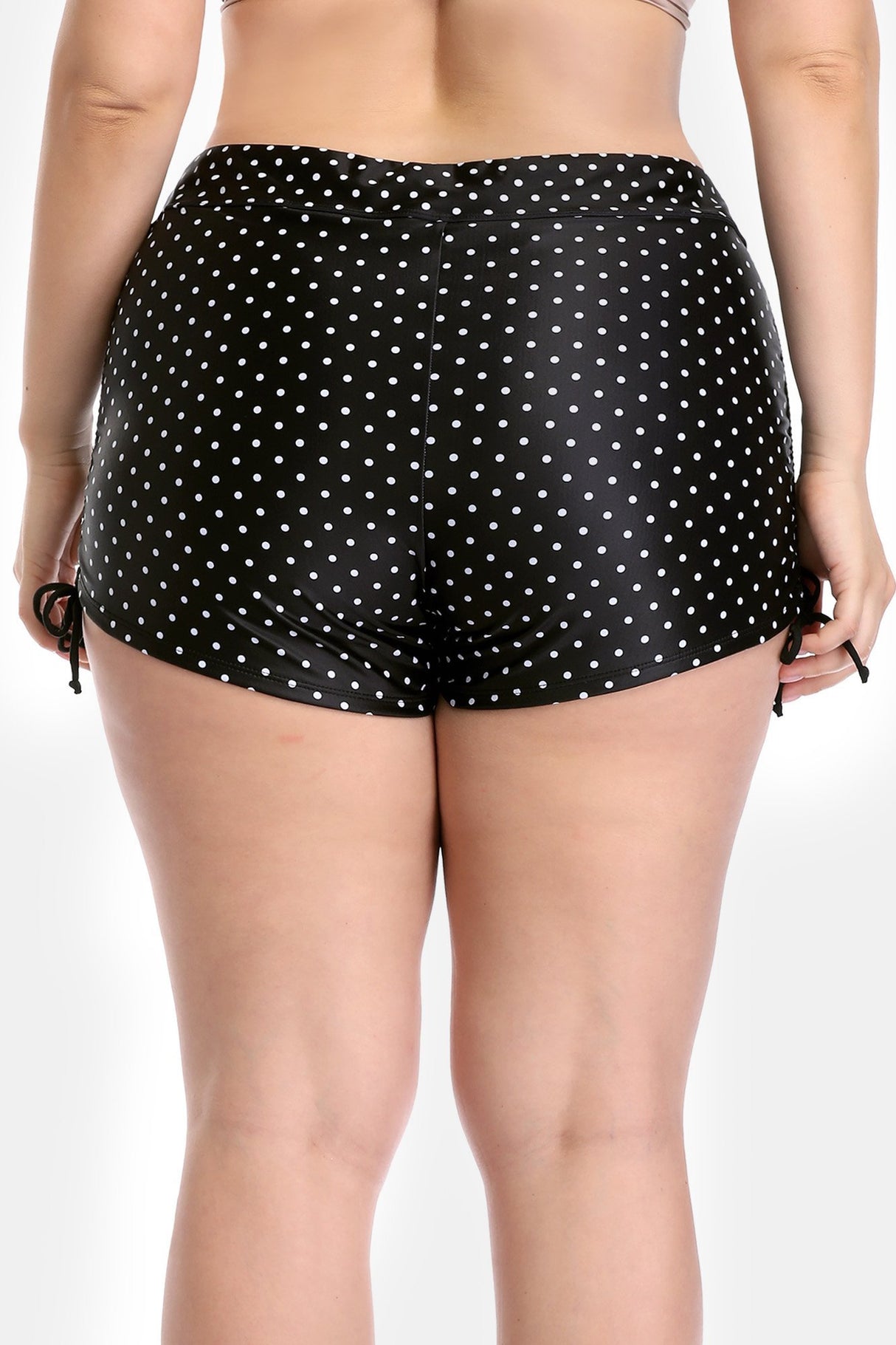 Solid Drawstring Swim Shorts-Charmo